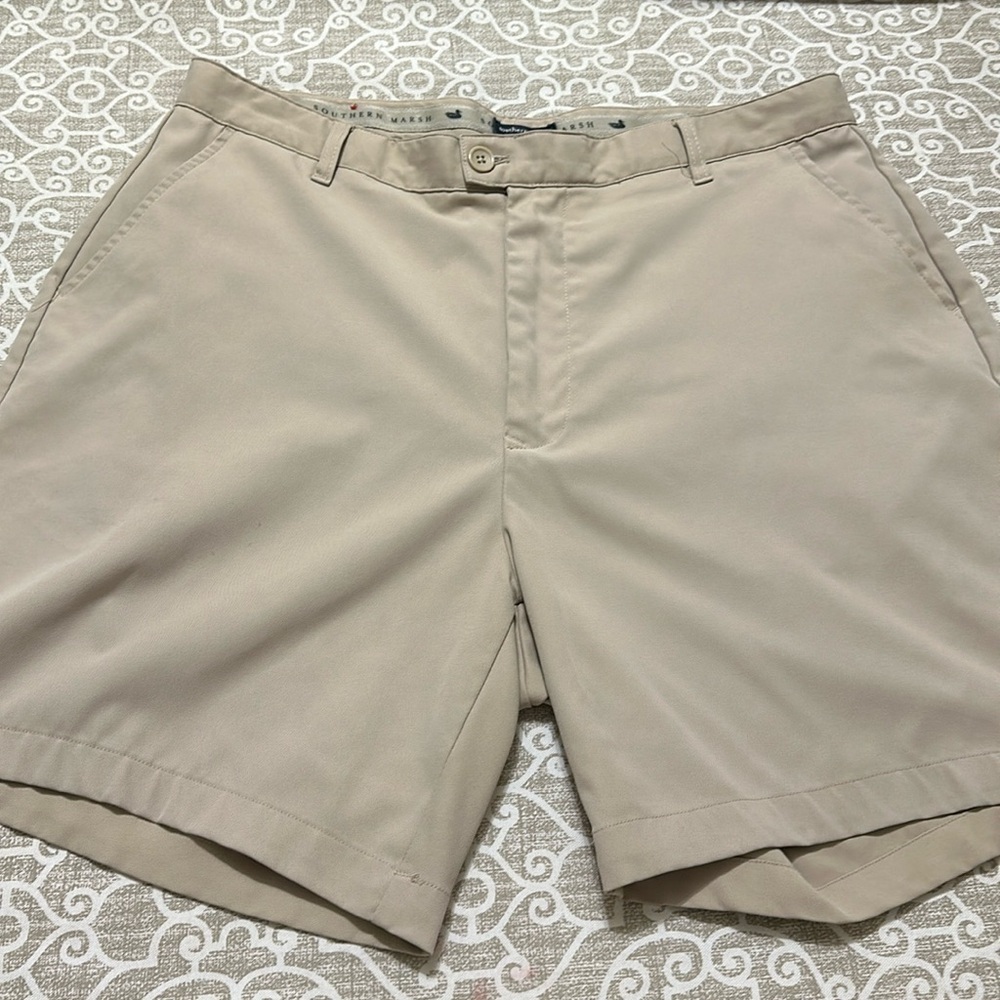 mens southern marsh khaki shorts sz 36 new